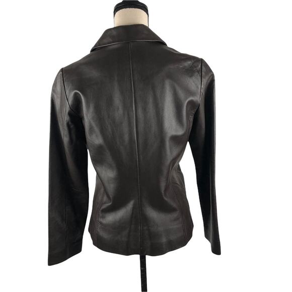 Margaret Godfrey Brown Leather Jacket Small - Picture 2 of 10